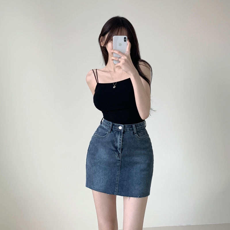 미니 스커트 모델 착용 이미지-S1L15