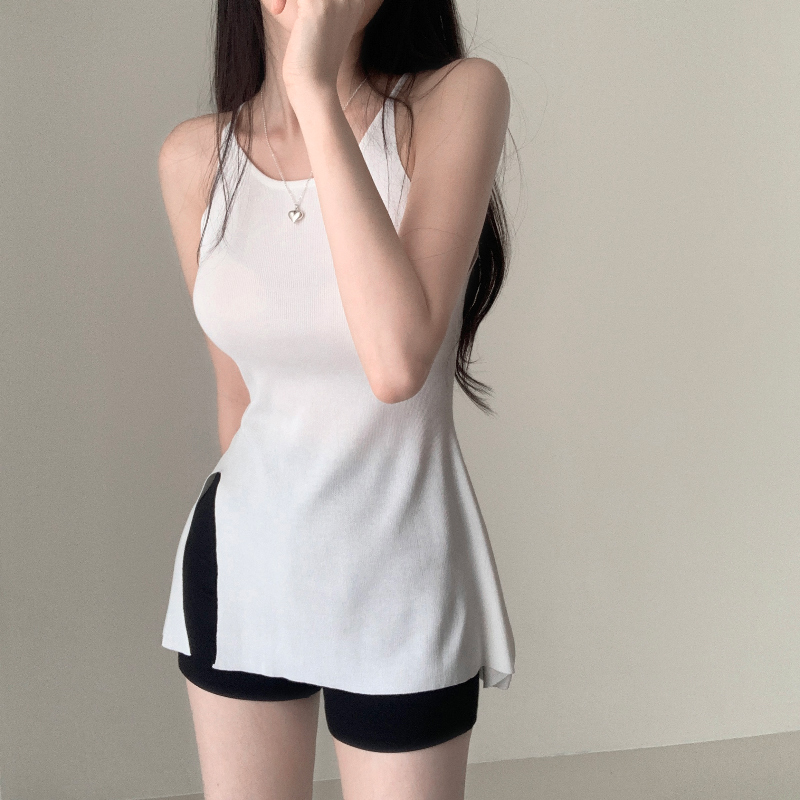 민소매 모델 착용 이미지-S1L15