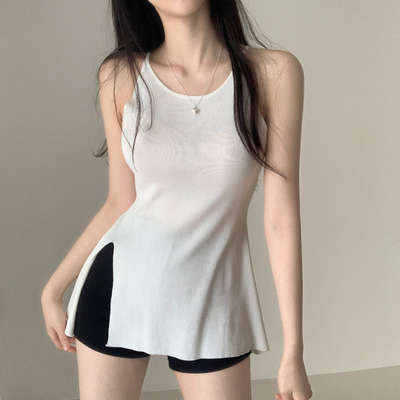 민소매 모델 착용 이미지-S1L13