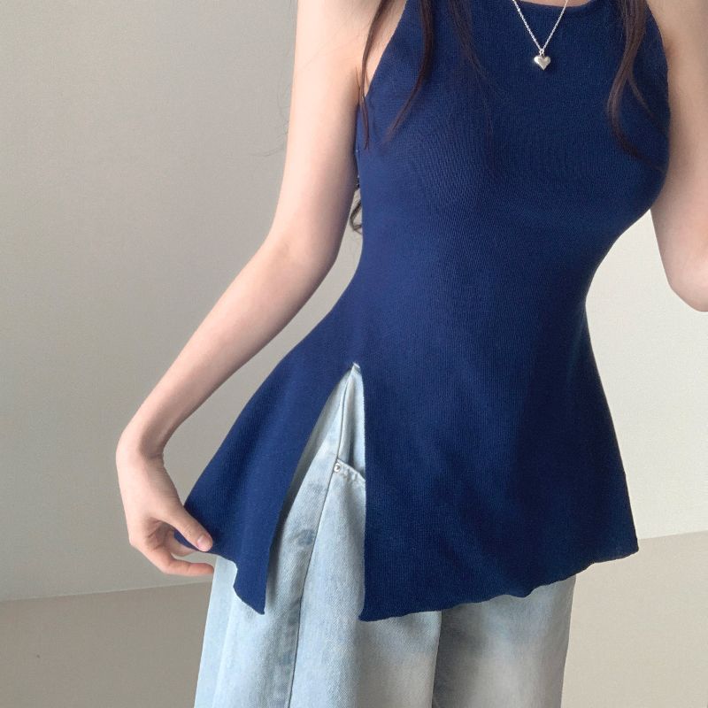 민소매 모델 착용 이미지-S1L6