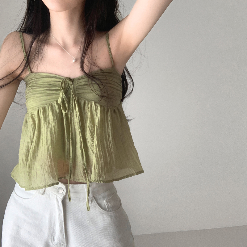 민소매 모델 착용 이미지-S1L20