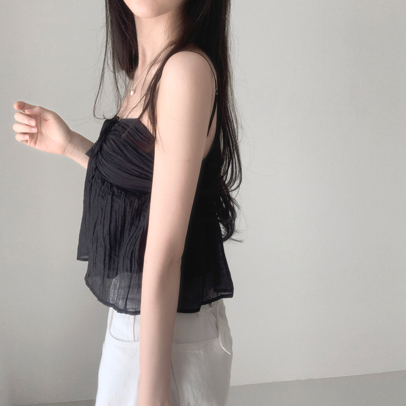 민소매 모델 착용 이미지-S1L27