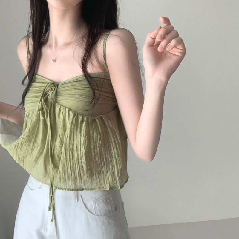 민소매 모델 착용 이미지-S1L19