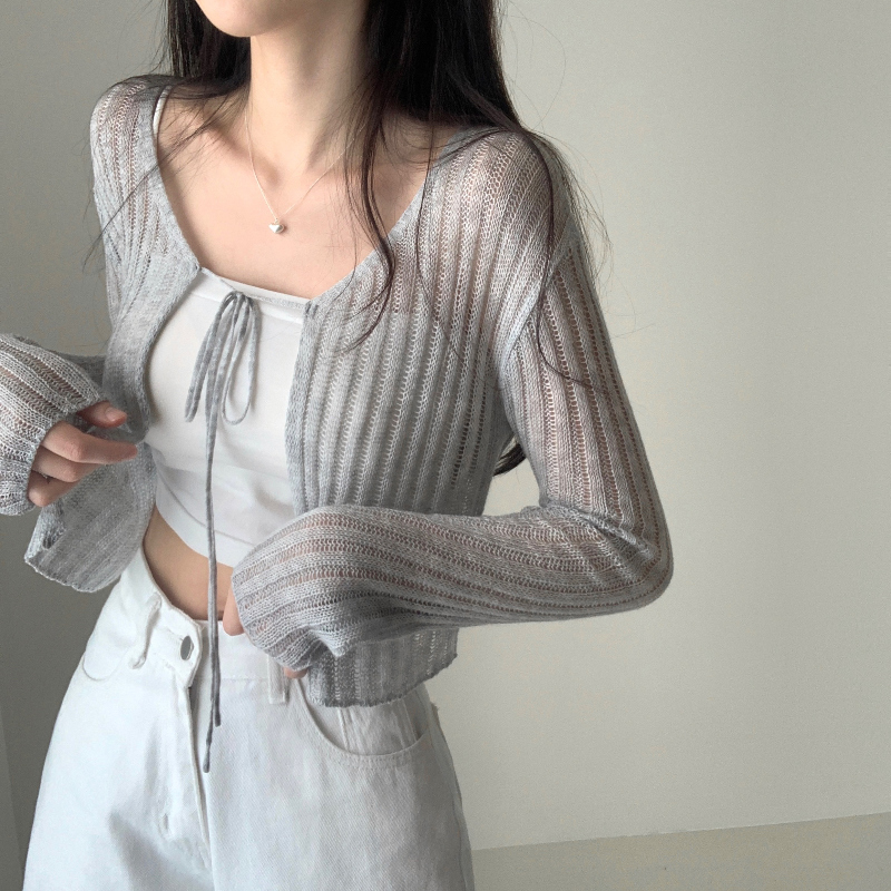 TTT_MSW 22SS シースルーニットカーディガン 楽天市場】ティー・TTT_MSW 22SS See-Through Knit Cardigan