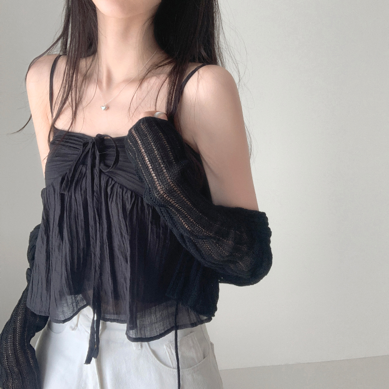 민소매 모델 착용 이미지-S1L22