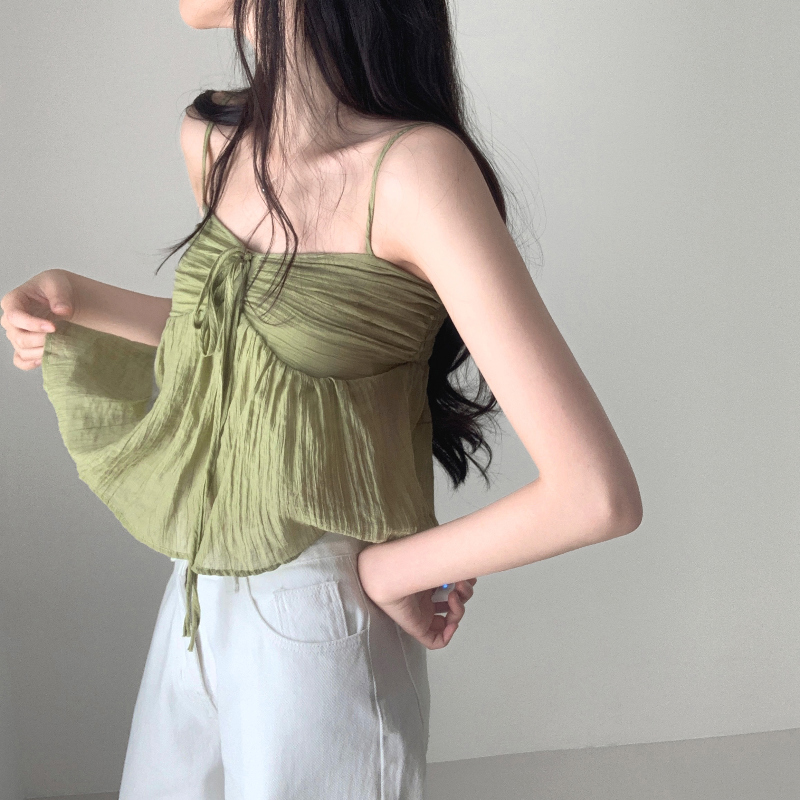 민소매 모델 착용 이미지-S1L21