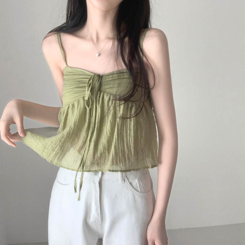 민소매 모델 착용 이미지-S1L18