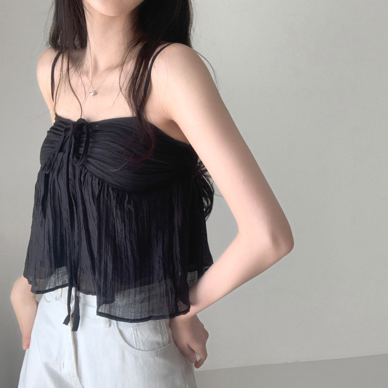 민소매 모델 착용 이미지-S1L25