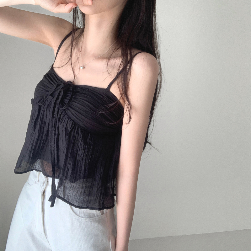 민소매 모델 착용 이미지-S1L24