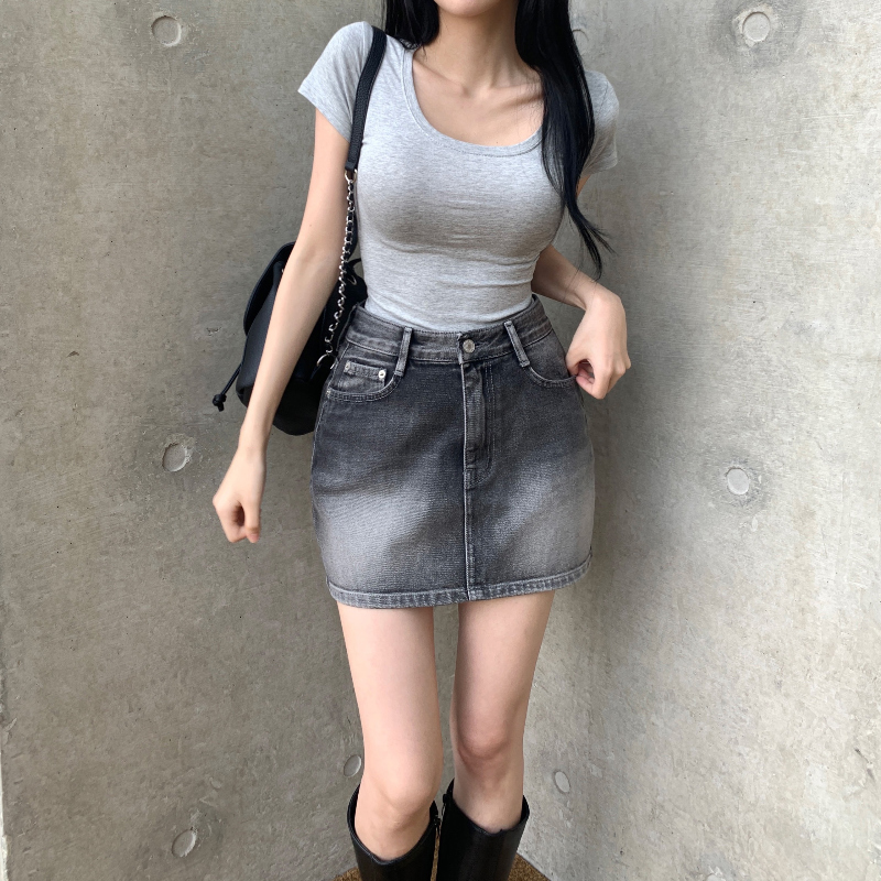 미니 스커트 모델 착용 이미지-S1L17