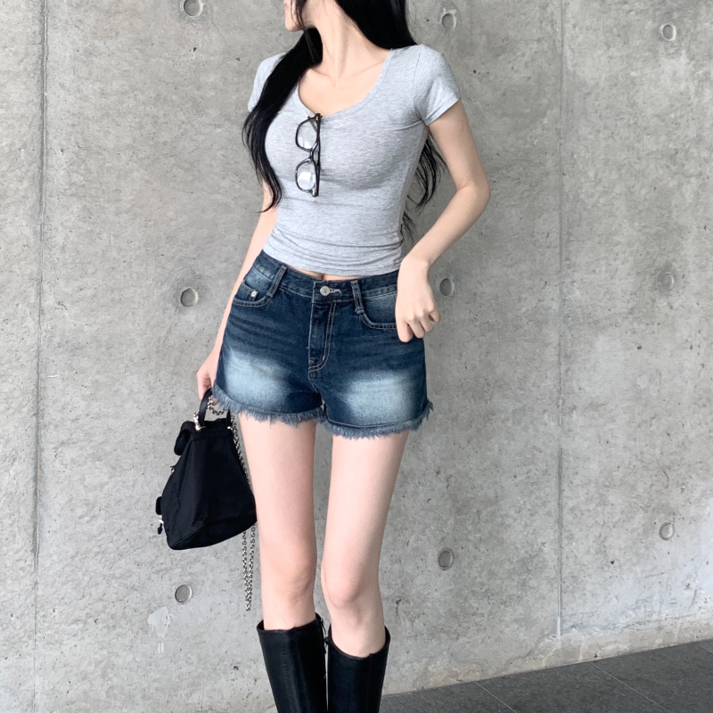 반팔 티셔츠 모델 착용 이미지-S1L22