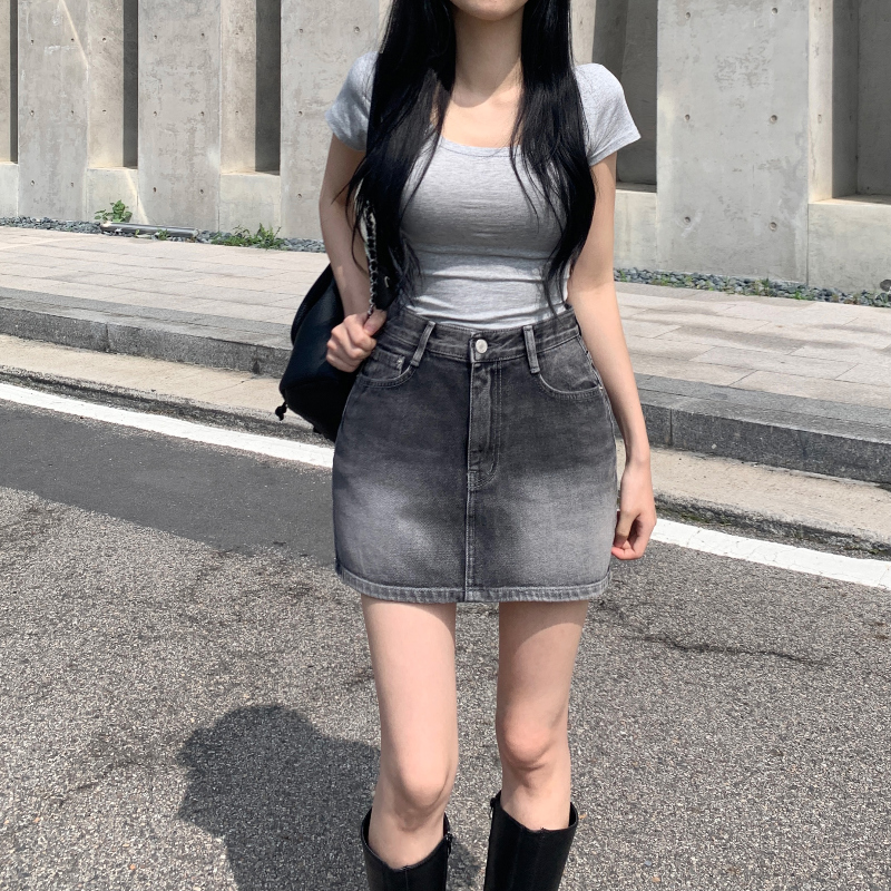 미니 스커트 모델 착용 이미지-S1L14