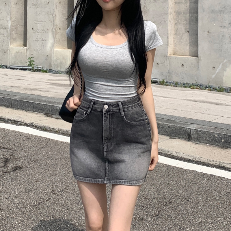 미니 스커트 모델 착용 이미지-S1L15