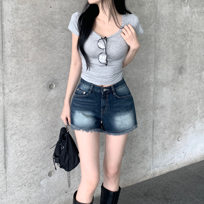 반팔 티셔츠 모델 착용 이미지-S1L21