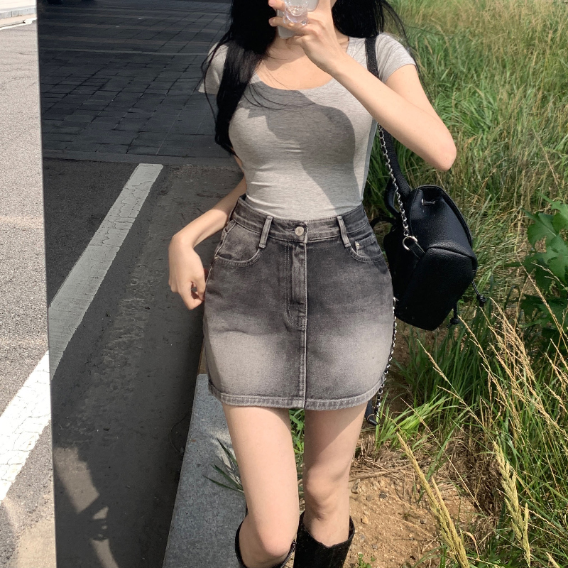 미니 스커트 모델 착용 이미지-S1L22