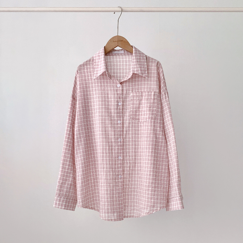 블라우스 베이비핑크 색상 이미지-S1L21