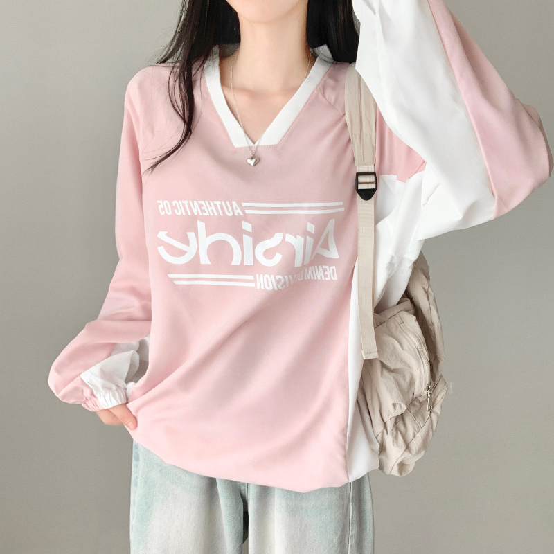 긴팔 티셔츠 모델 착용 이미지-S1L4