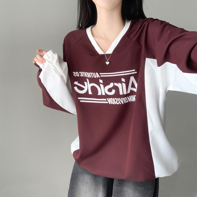 긴팔 티셔츠 모델 착용 이미지-S1L15