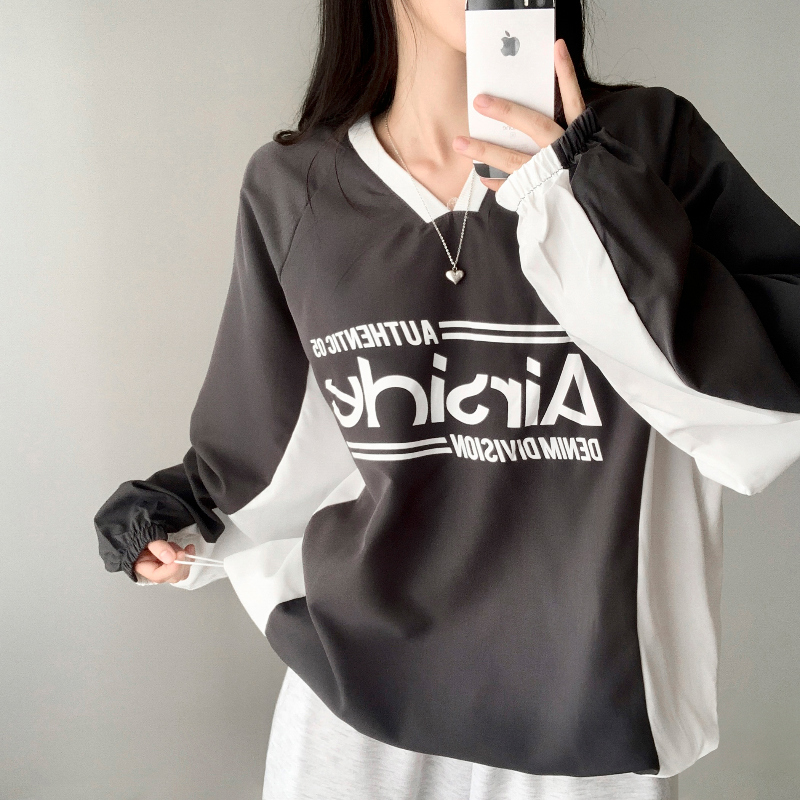 긴팔 티셔츠 모델 착용 이미지-S1L19