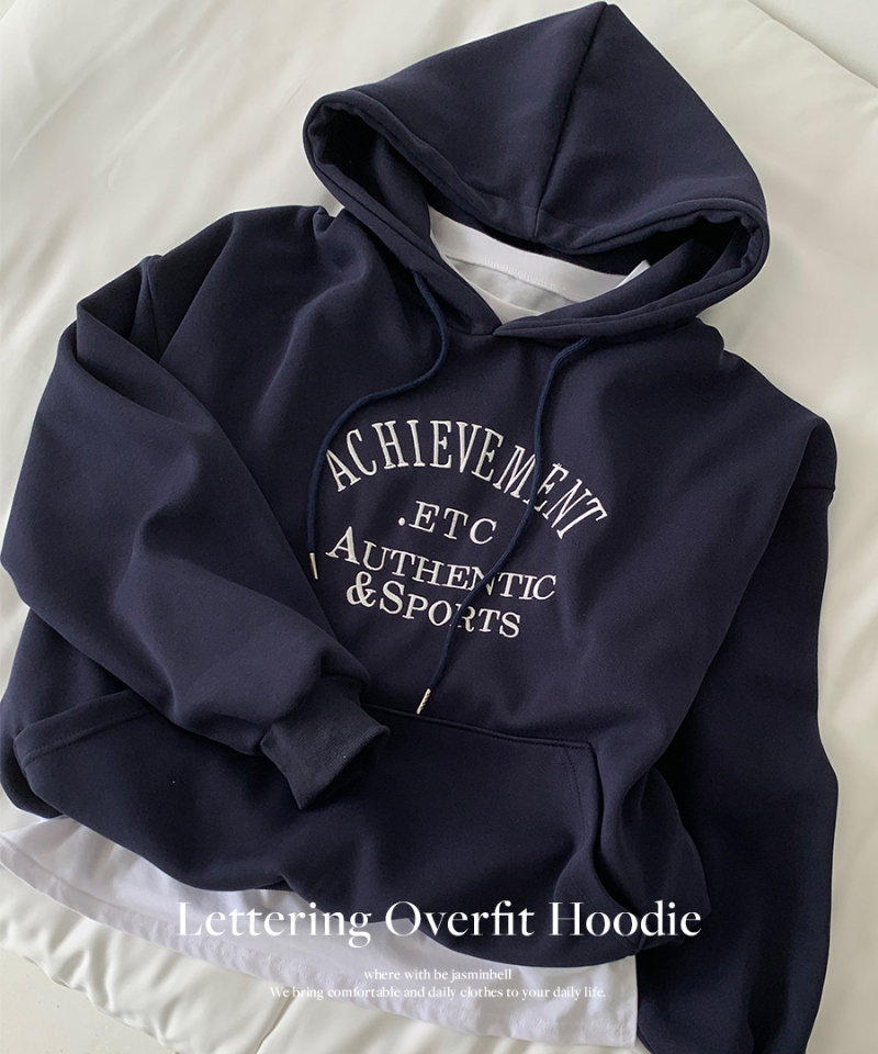 レタリングオーバーサイズフードパーカー | ファッション通販サイト NUGU