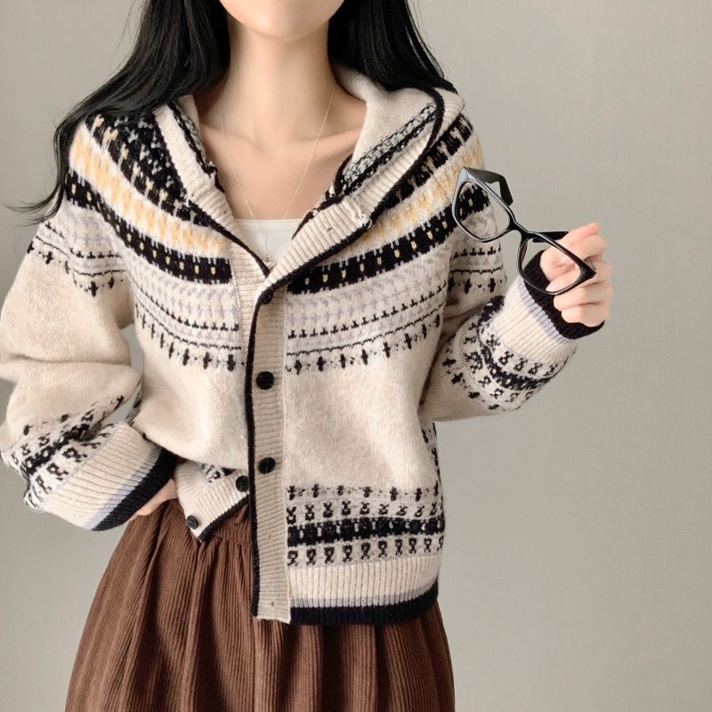 카디건 모델 착용 이미지-S1L9