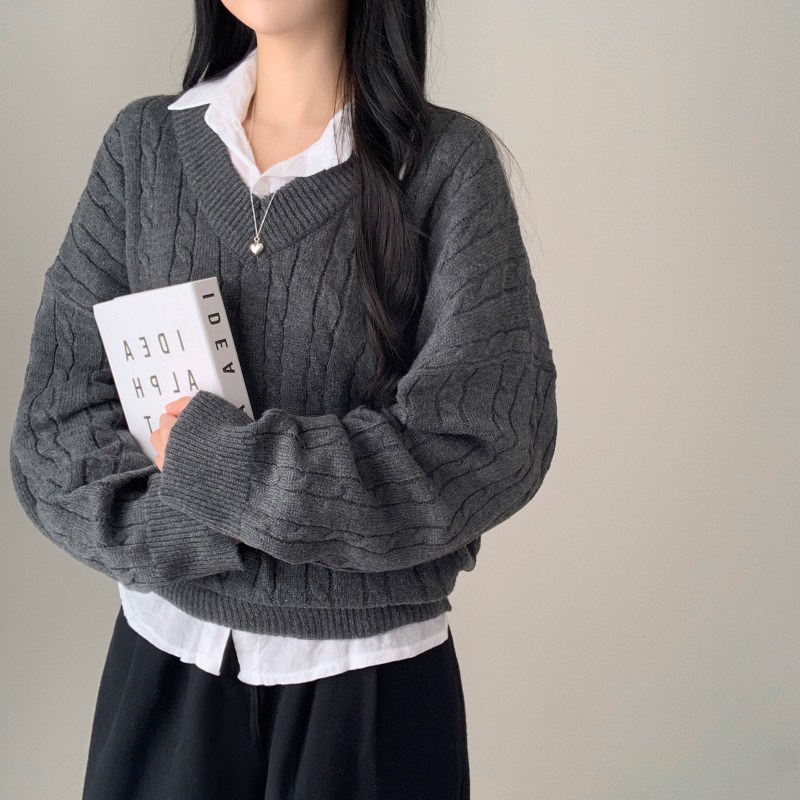 긴팔 티셔츠 모델 착용 이미지-S1L24