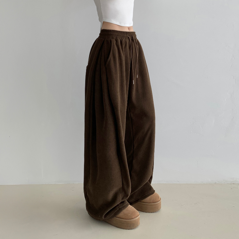 롱 스커트 브라운 색상 이미지-S1L17