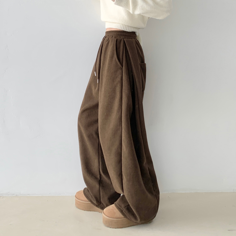 롱 스커트 브라운 색상 이미지-S1L11