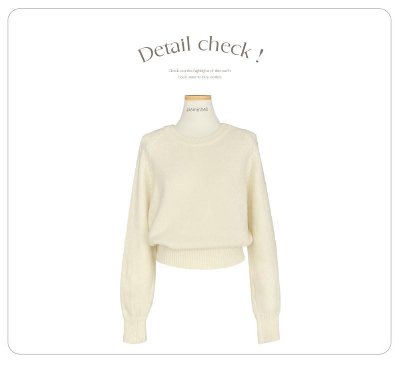 긴팔 티셔츠 아이보리 색상 이미지-S1L29