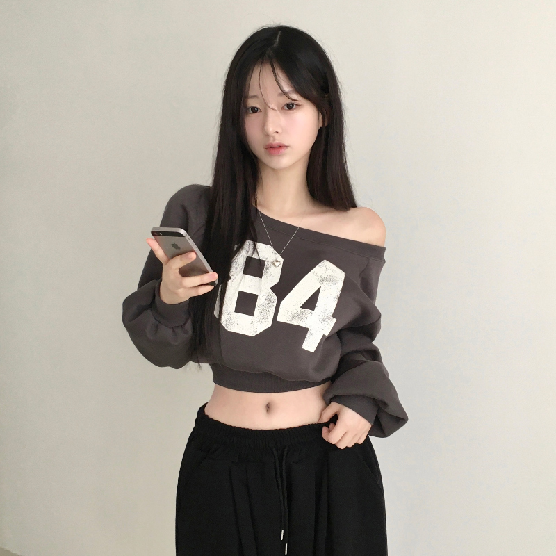 긴팔 티셔츠 모델 착용 이미지-S1L19