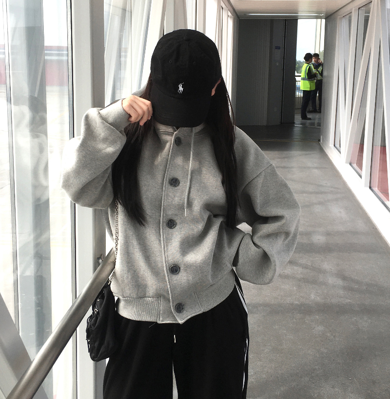 オーバーサイズコットンポケットフード付きパーカー | ファッション