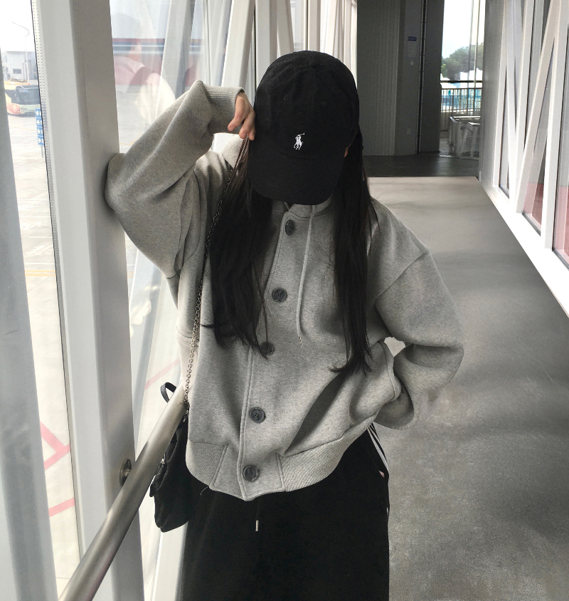 オーバーサイズコットンポケットフード付きパーカー | ファッション