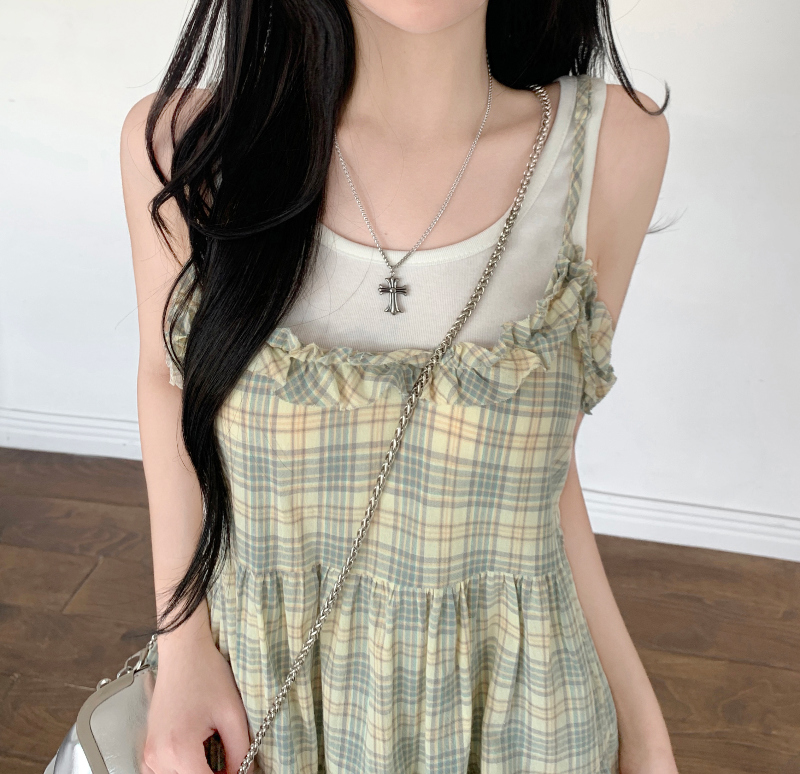 イギリスヴィンテージ ティアードミニワンピース DEICY ワンピース