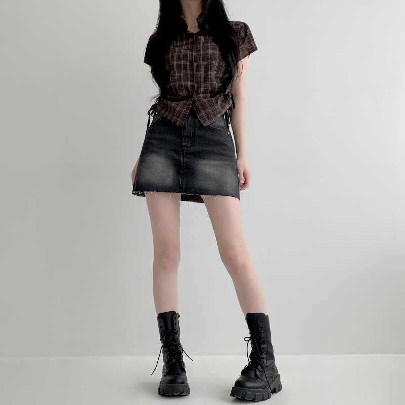 미니 스커트 모델 착용 이미지-S1L18