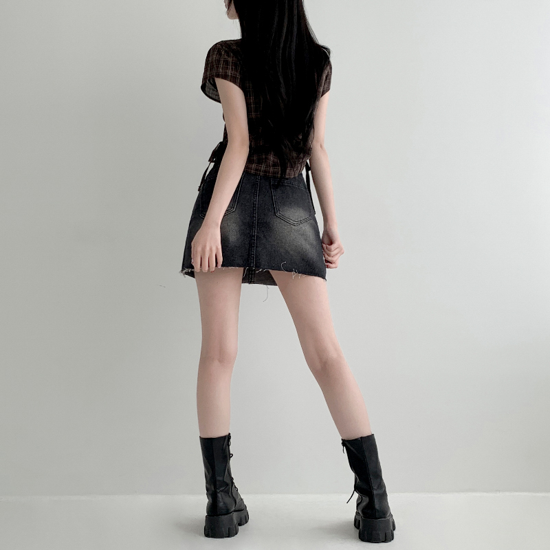 미니 스커트 모델 착용 이미지-S1L21