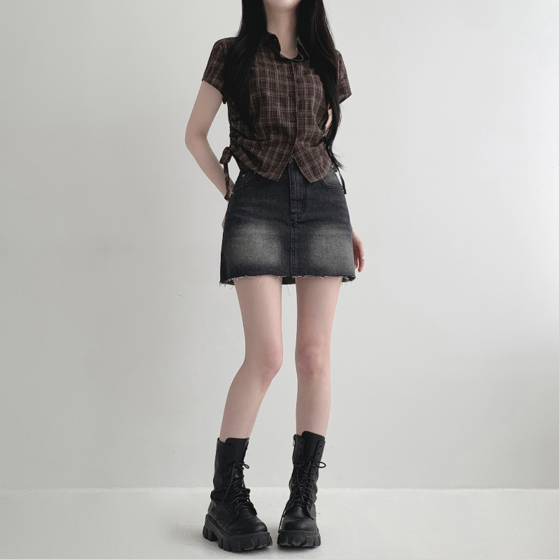 미니 스커트 모델 착용 이미지-S1L20