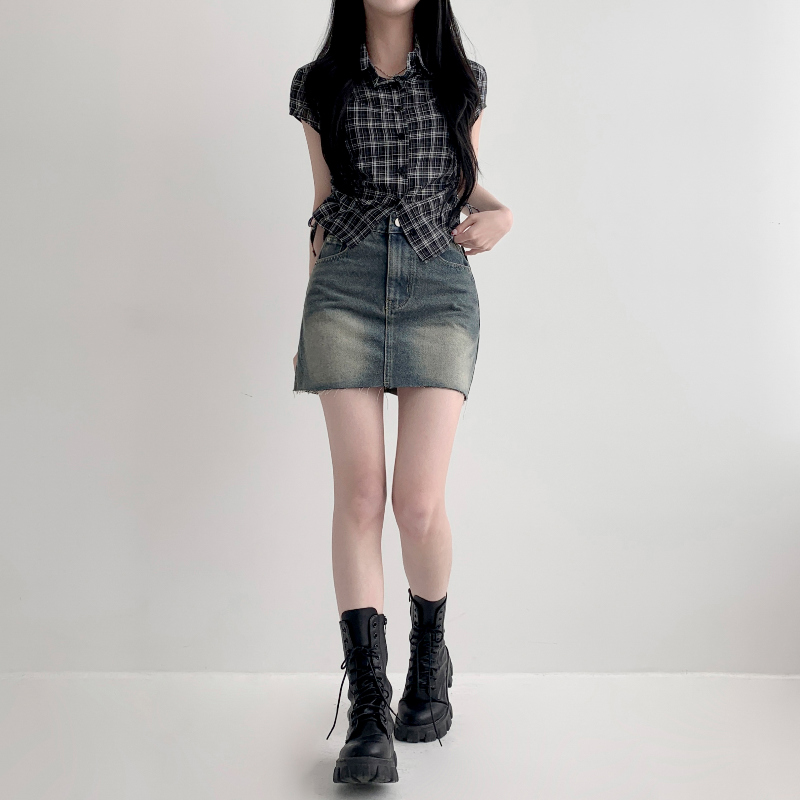 미니 스커트 모델 착용 이미지-S1L5