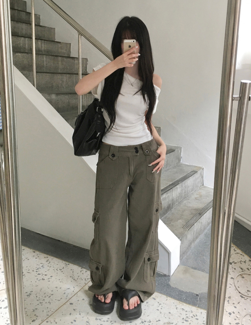 반팔 티셔츠 모델 착용 이미지-S1L9