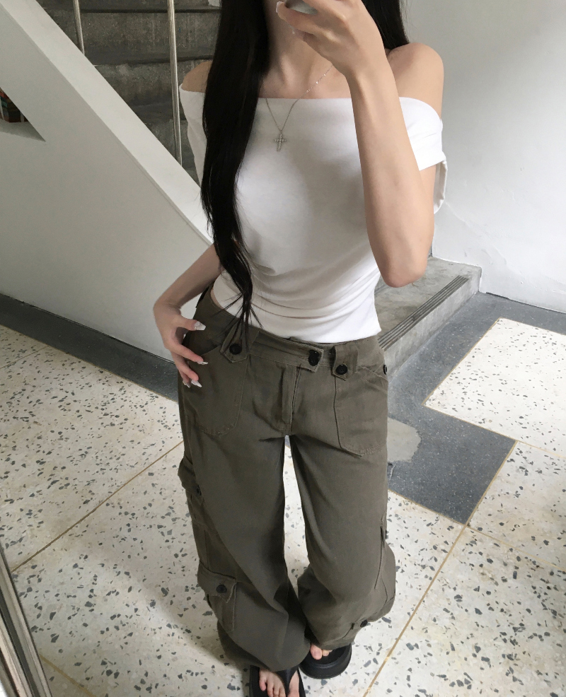 반팔 티셔츠 모델 착용 이미지-S1L8