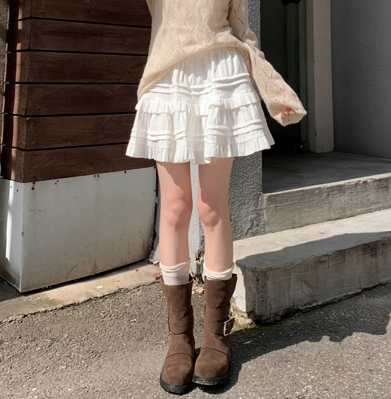 미니 스커트 모델 착용 이미지-S1L17
