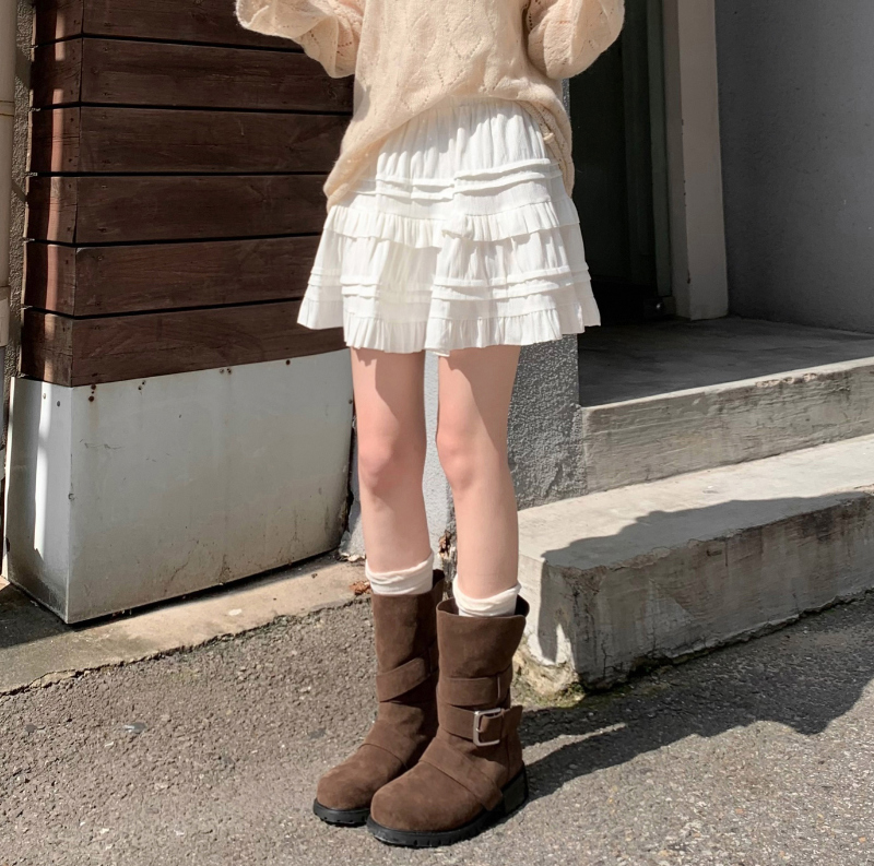 미니 스커트 모델 착용 이미지-S1L18