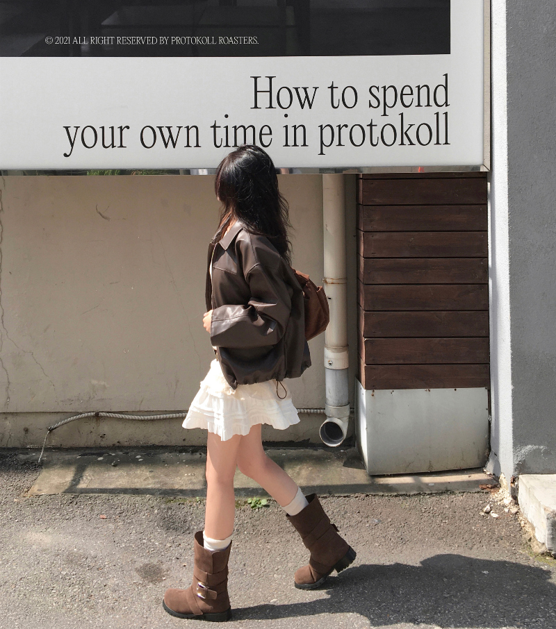 미니 스커트 모델 착용 이미지-S1L26