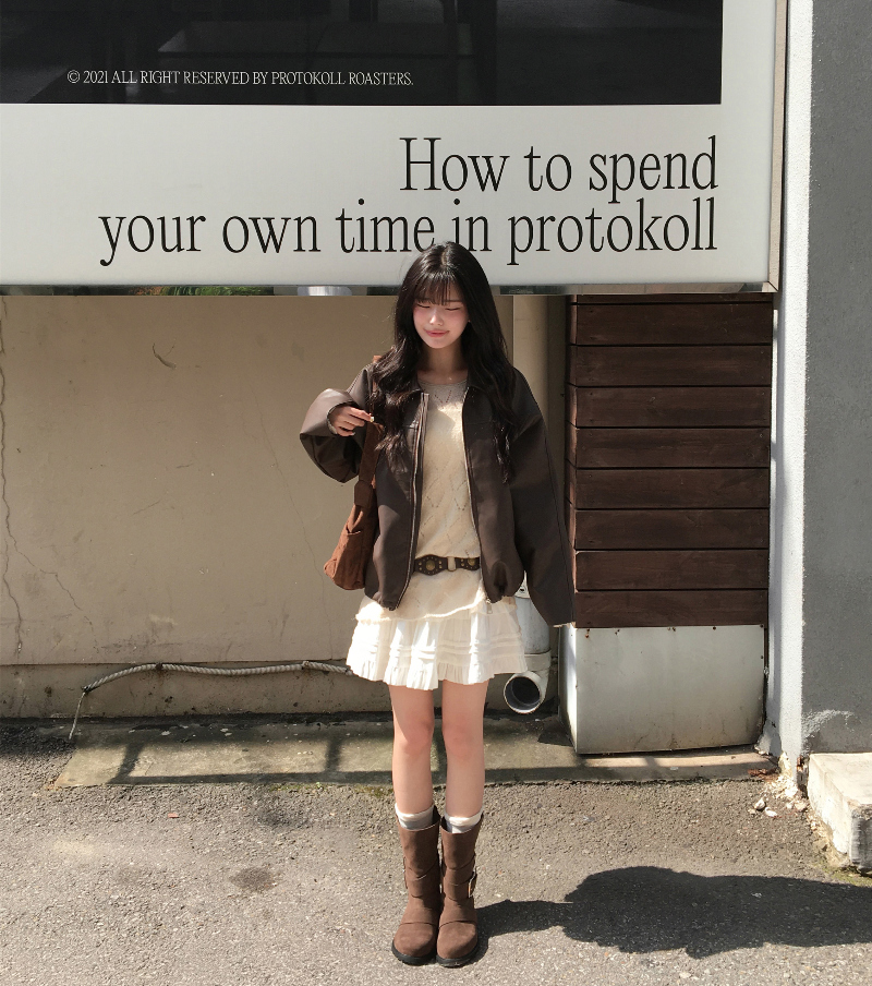 미니 스커트 모델 착용 이미지-S1L25