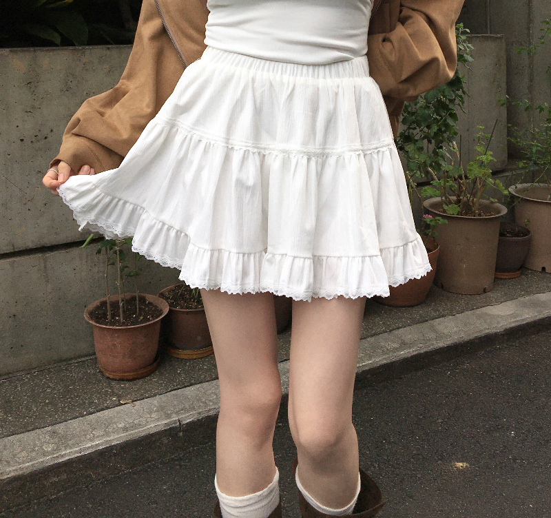 롱 스커트 모델 착용 이미지-S1L36