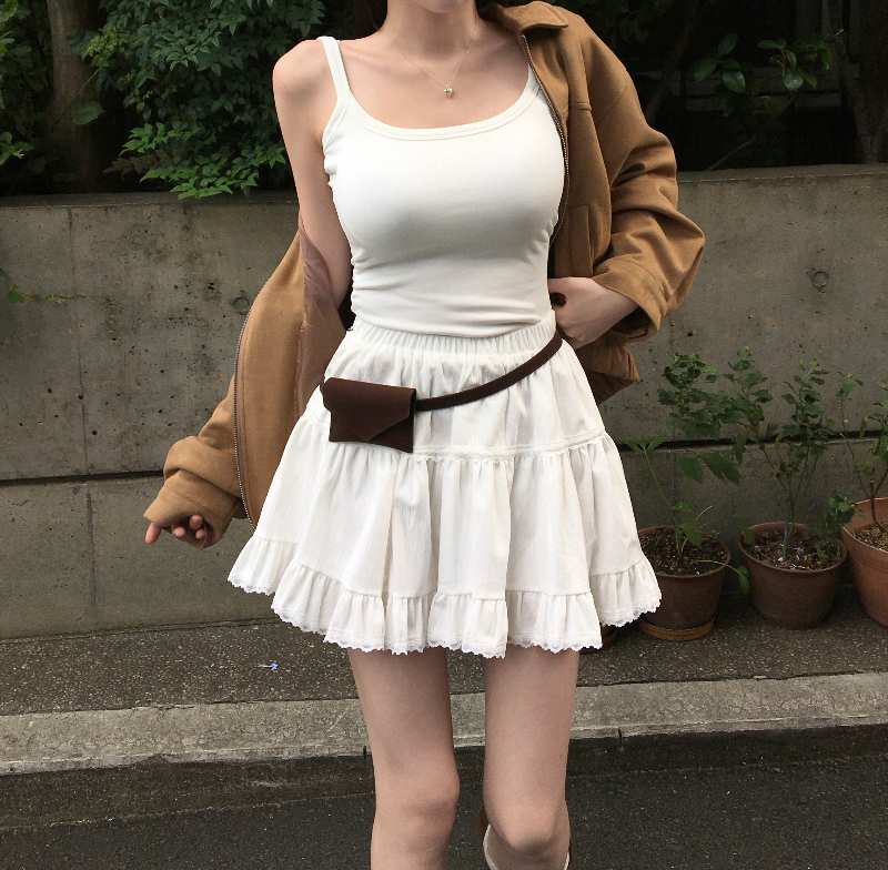 롱 스커트 모델 착용 이미지-S1L31