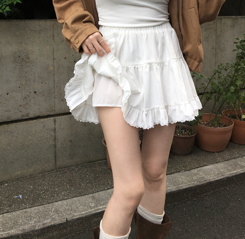 롱 스커트 모델 착용 이미지-S1L37