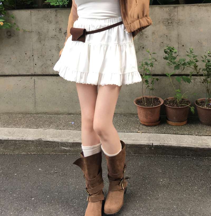 롱 스커트 모델 착용 이미지-S1L40