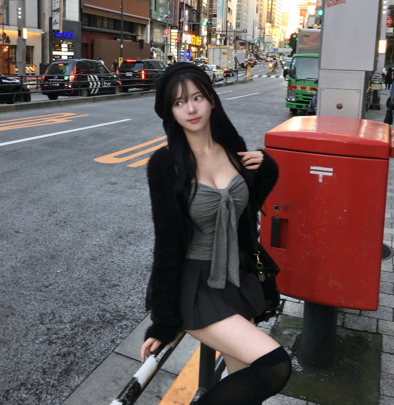 드레스 모델 착용 이미지-S1L35