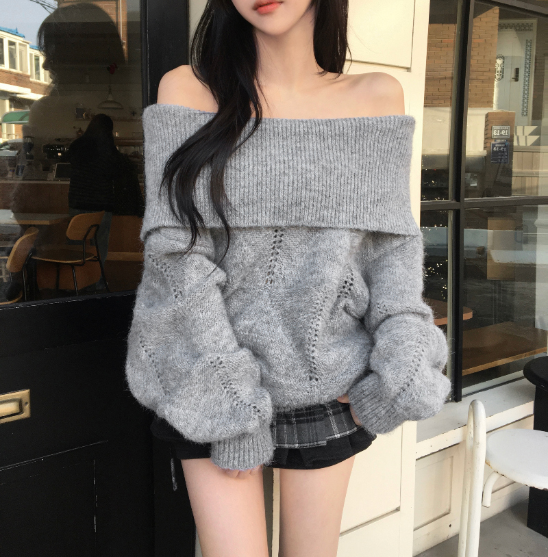 머플러 모델 착용 이미지-S1L16