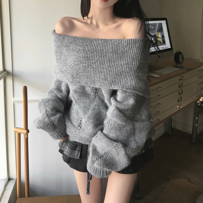 머플러 모델 착용 이미지-S1L25